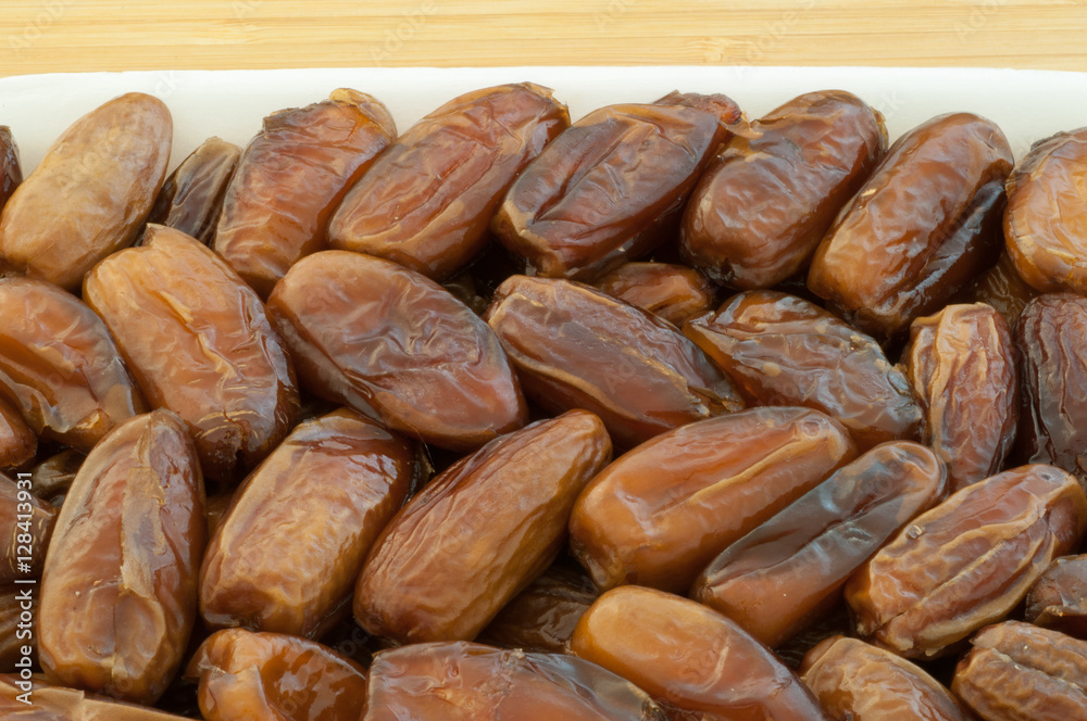 natuarl macro of fresh dates