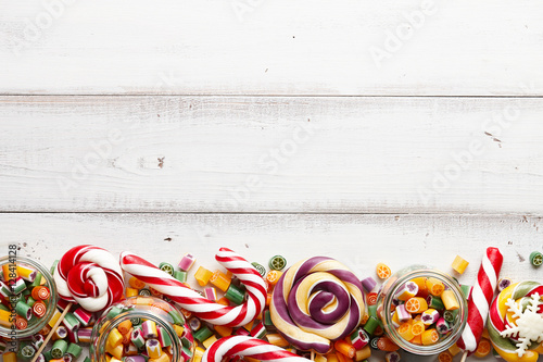 Lollipops and candies mix