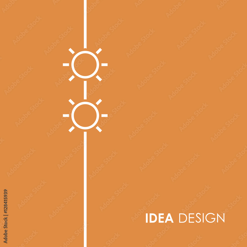 Gear icon with place for your text Gear icon with place for your text
