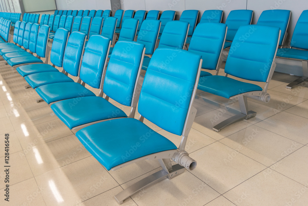 Fototapeta premium Seat in the airport interior in asian