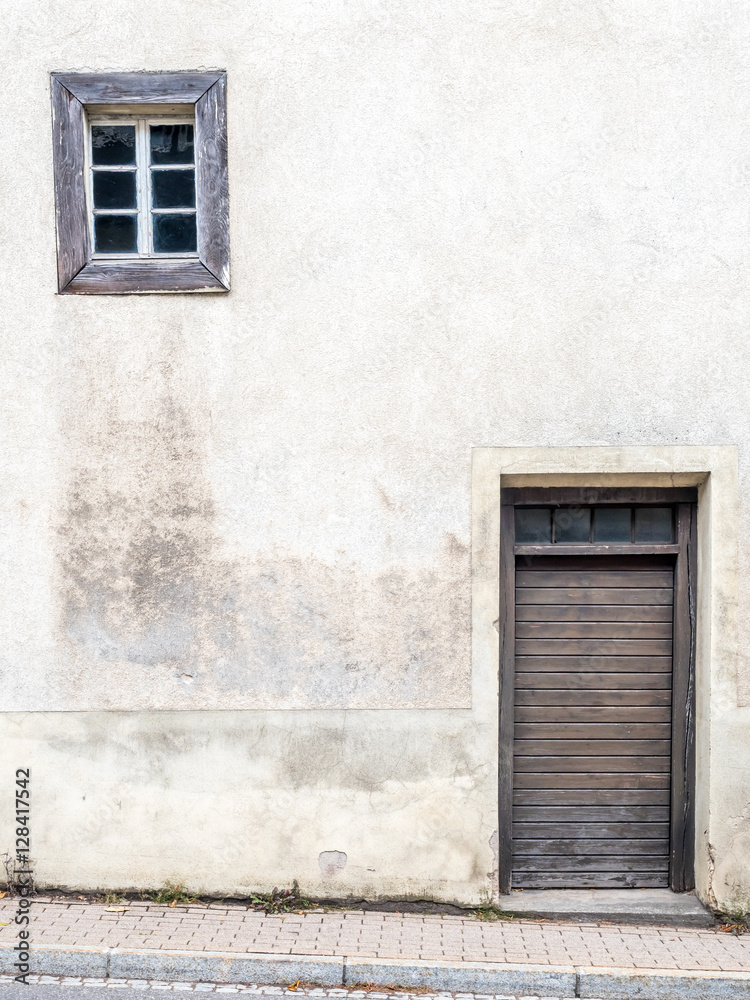 House door and window in Germany