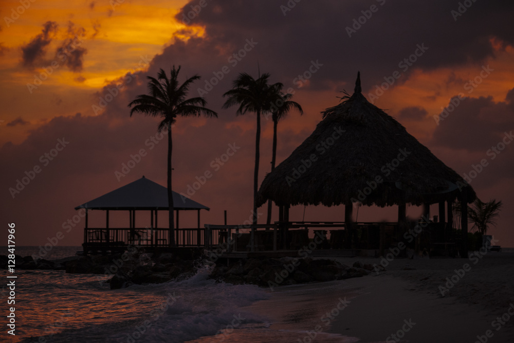 Fototapeta premium Carribean Sunset
