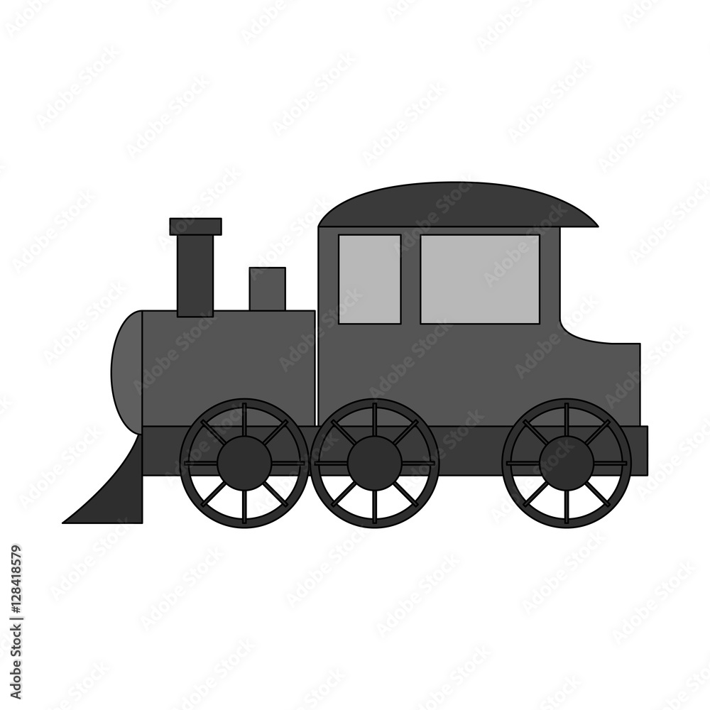 Train toy icon. Childhood play game and object theme. Isolated design. Vector illustration Train toy icon. Childhood play game and object theme. Isolated design. Vector illustration