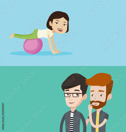 Two lifestyle banners with space for text.
