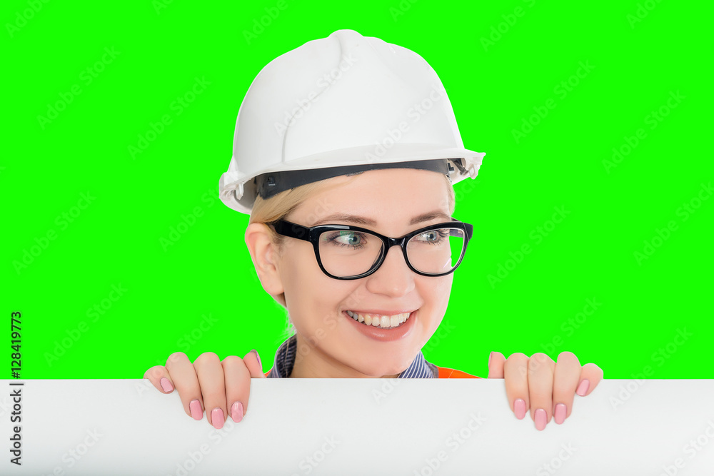 Female worker portrait Female worker portrait