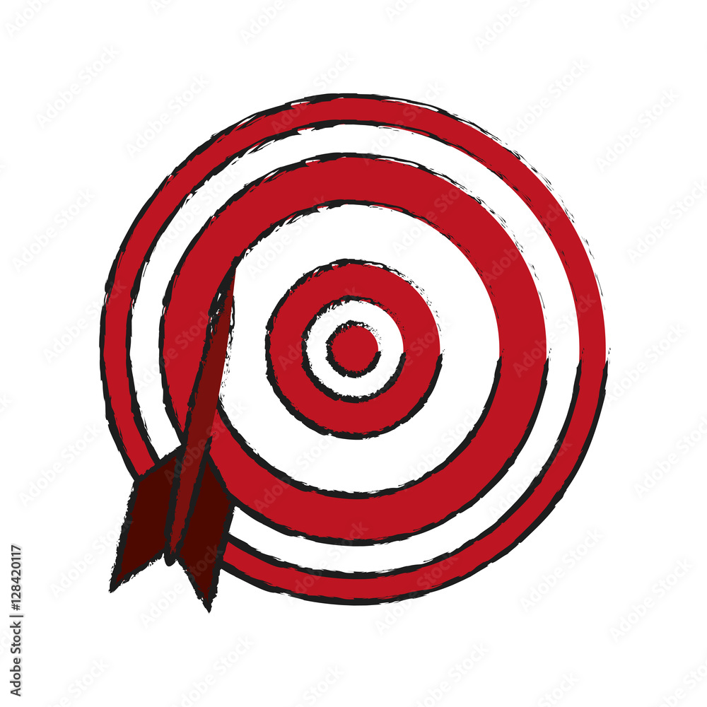 Target toy icon. Childhood play game and object theme. Isolated design. Vector illustration Target toy icon. Childhood play game and object theme. Isolated design. Vector illustration