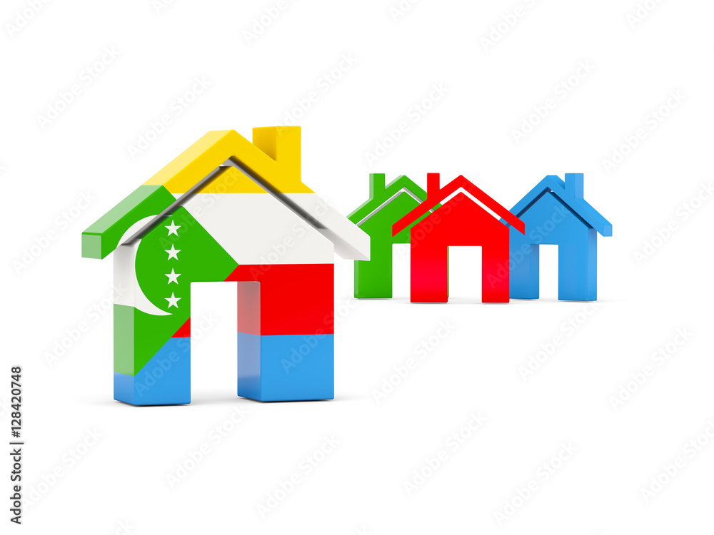 Flag of comoros, home icon Flag of comoros, home icon