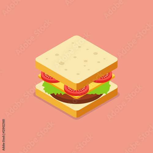 Sandwich isometric style