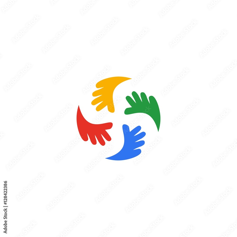 Four Hands in Unity Logo Four Hands in Unity Logo