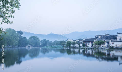 Photography old southern China village, Hongcun village, Anhui, China