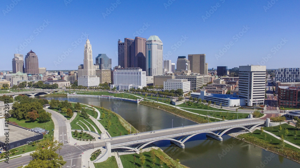 Columbus Ohio Skyline  - obrazy, fototapety, plakaty 