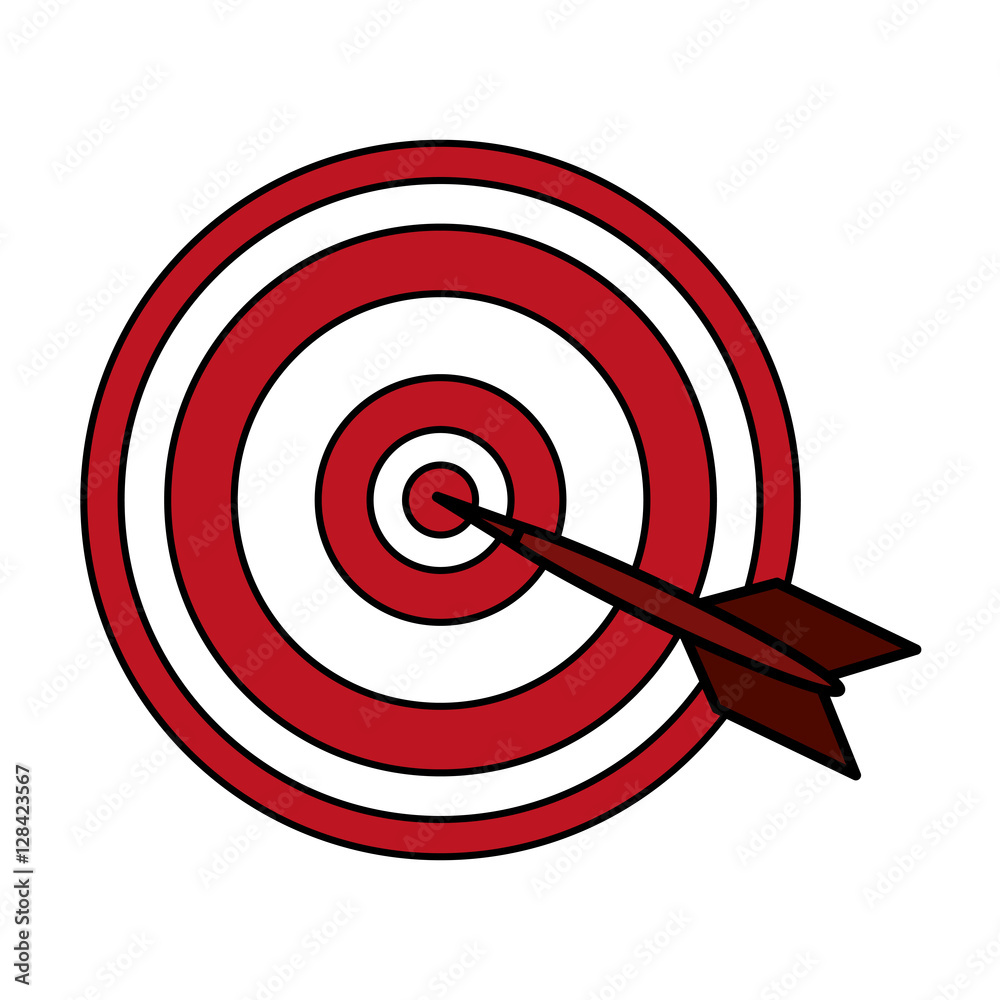 Target toy icon. Childhood play game and object theme. Isolated design. Vector illustration Target toy icon. Childhood play game and object theme. Isolated design. Vector illustration