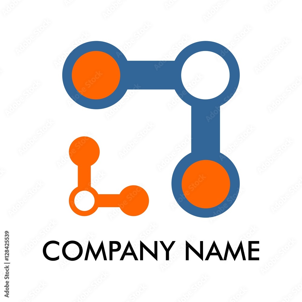 connecting concept logo connecting concept logo