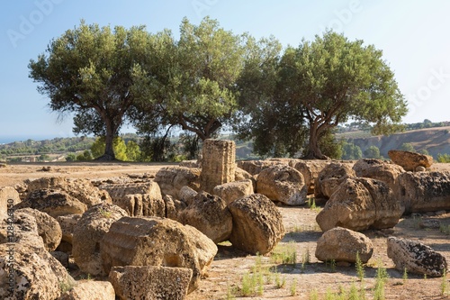 Ruins near the Temple of Castor and Pollux, Agrigento, Valley of the Temples.