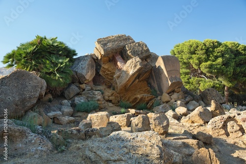  Ruins which are a symbol Valley of the Temples  Agrigento  Sicily.