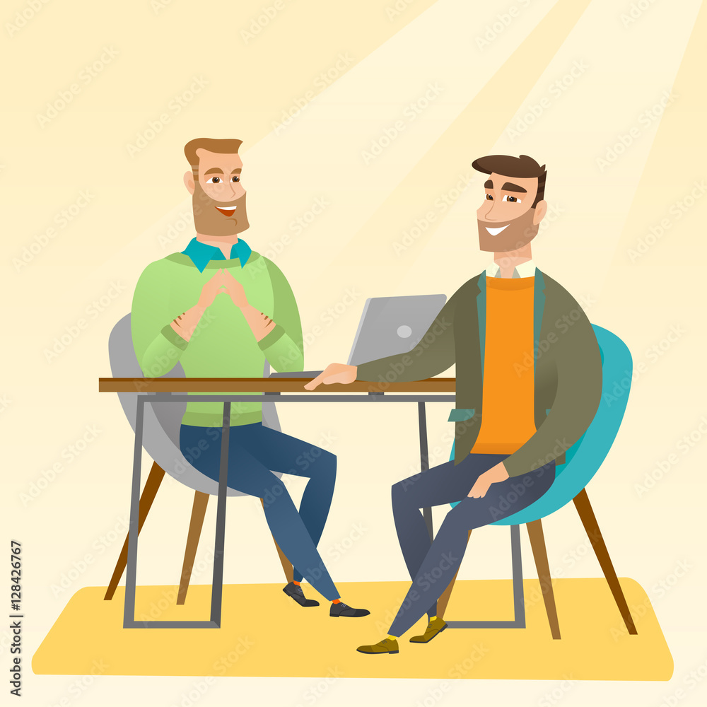 Job applicant having interview for the position. Job applicant having interview for the position.
