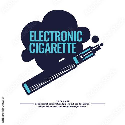 Drawing and poster of Electronic cigarette.