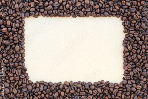 coffee beans on paper texture