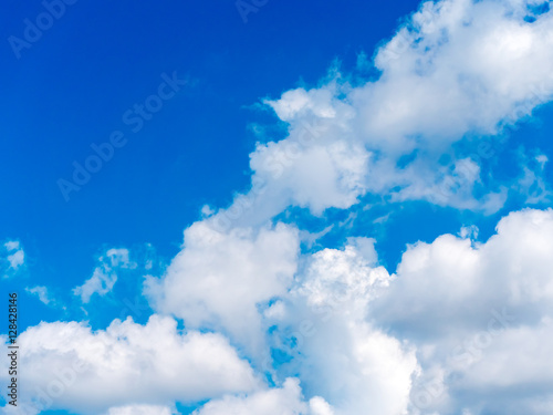 blue sky with cloud closeup