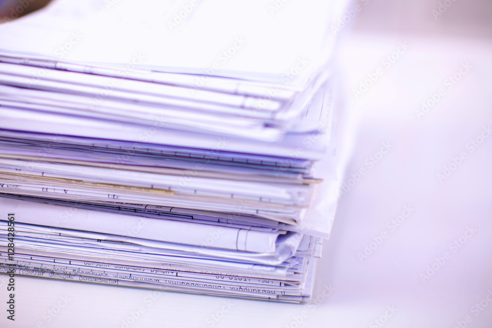 File Stack, folder with white background File Stack, folder with white background