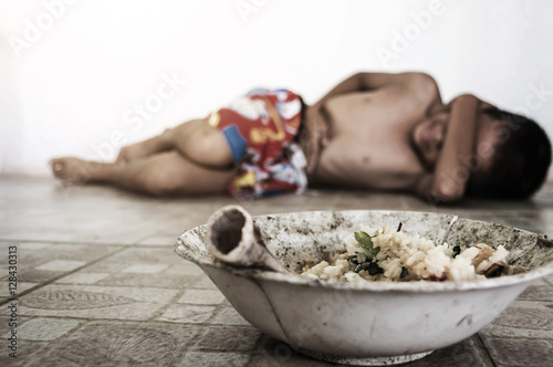 Obraz na plátně poverty and lacking concept