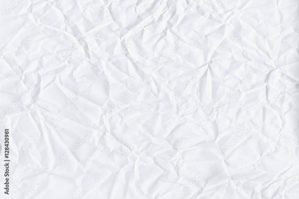 Crumpled white paper texture or paper background - Available in high-resolution  of your project. Stock Photo | Adobe Stock