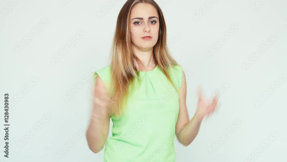 Angry teenager 20 years old cursing and waving his arms Angry teenager 20 years old cursing and waving his arms