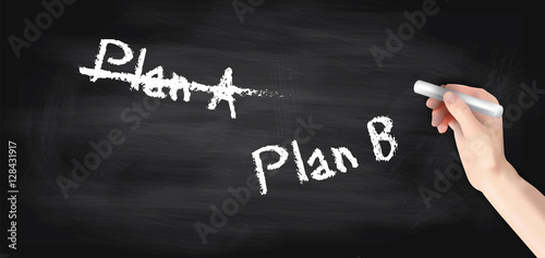 Plan A durchgestrichen - Plan B