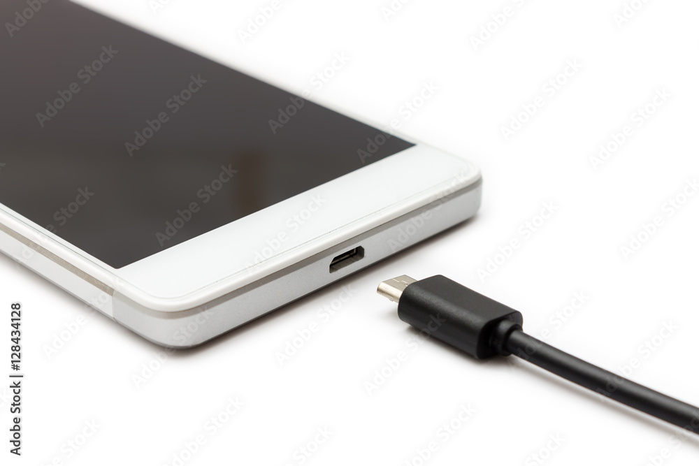 Smartphone and Data Cable Disconnected Smartphone and Data Cable Disconnected