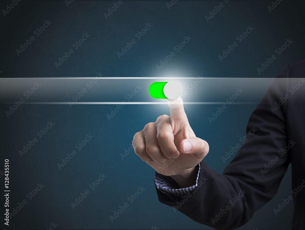 businessman hand pressing empty button on virtual screen. copy space template. business concept. businessman hand pressing empty button on virtual screen. copy space template. business concept.