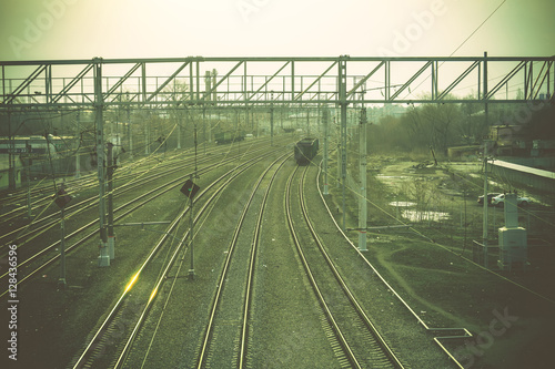 Railway Track at Train Station