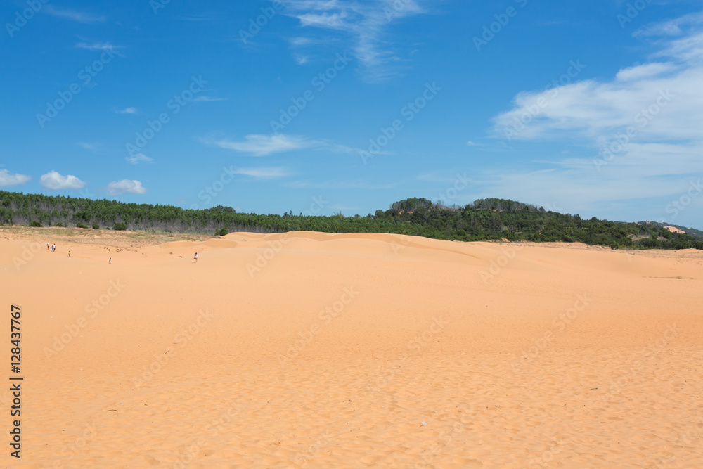 red sand dune desert in Mui Ne, Vietnam red sand dune desert in Mui Ne, Vietnam