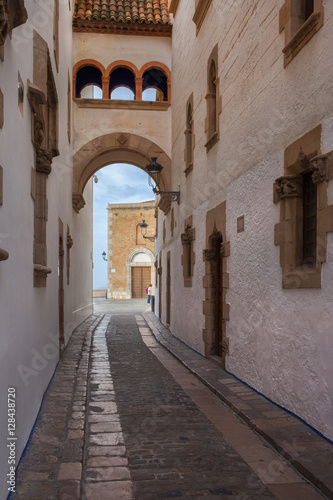 Narrow Street in Old Town of Sitges © Artur Bogacki