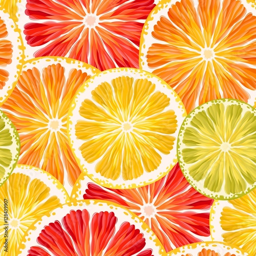 Naklejka Plasterki cytrusowe bez szwu