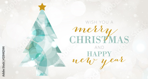 Christmas Tree, Merry Christmas and Happy New Year Background photo