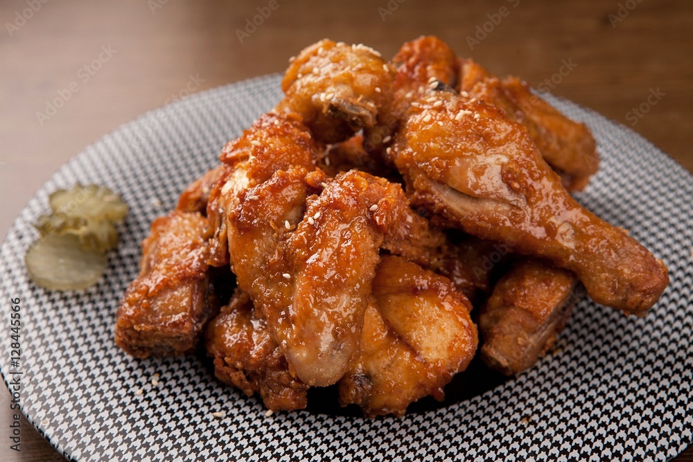 soy sauce chicken, 간장치킨, ganjang chicken soy sauce chicken, 간장치킨, ganjang chicken