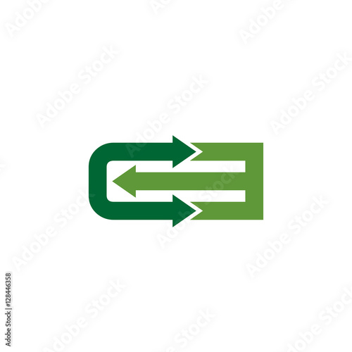 e and d Initial Logo Vector 