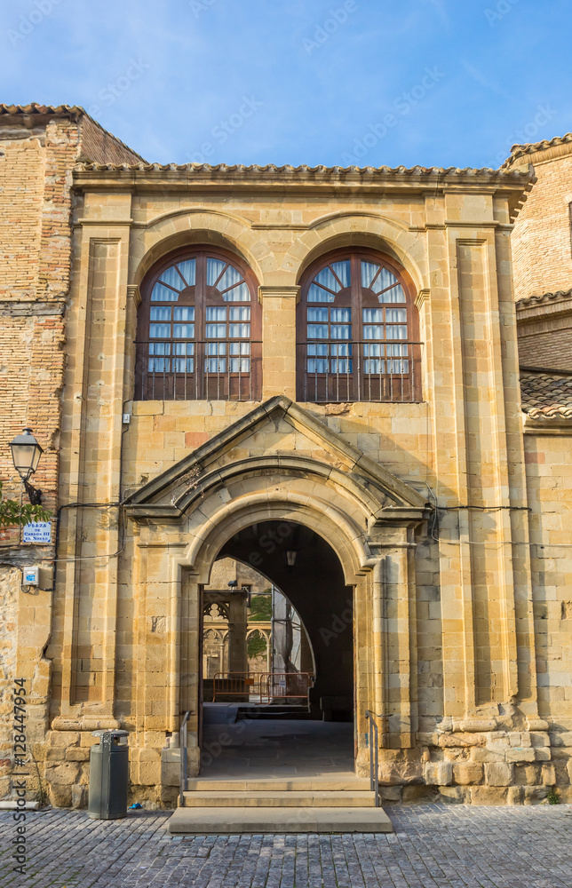 Entrance to the church of Olite