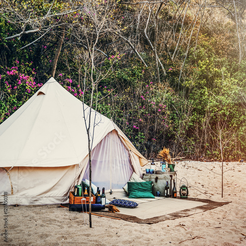 Tent Camp Wild Journey Resting Outdoor Trip Concept © Rawpixel.com