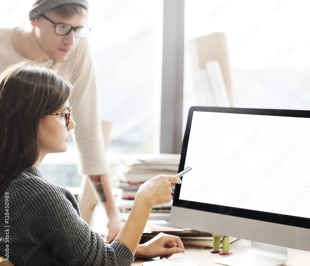 Fototapeta premium Mockup Copy Space Blank Screen Concept