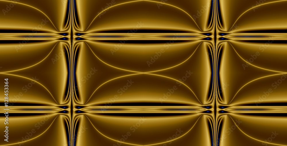 Abstract fractal high resolution seamless pattern background ideal for carpets, tapestries, fabric and wallpapers with a detailed repeating geometric chain like   pattern in glowing colors