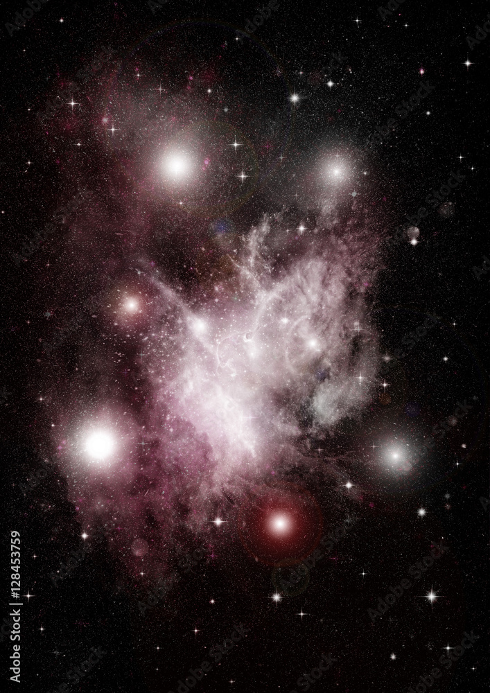 Fototapeta premium galaxy in a free space