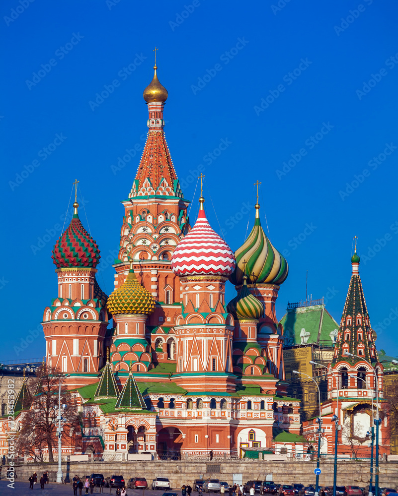 Saint Basil's Cathedral in the Red Square, Moscow, Russia