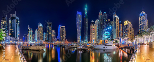 Dubai Marina bay, UAE photo