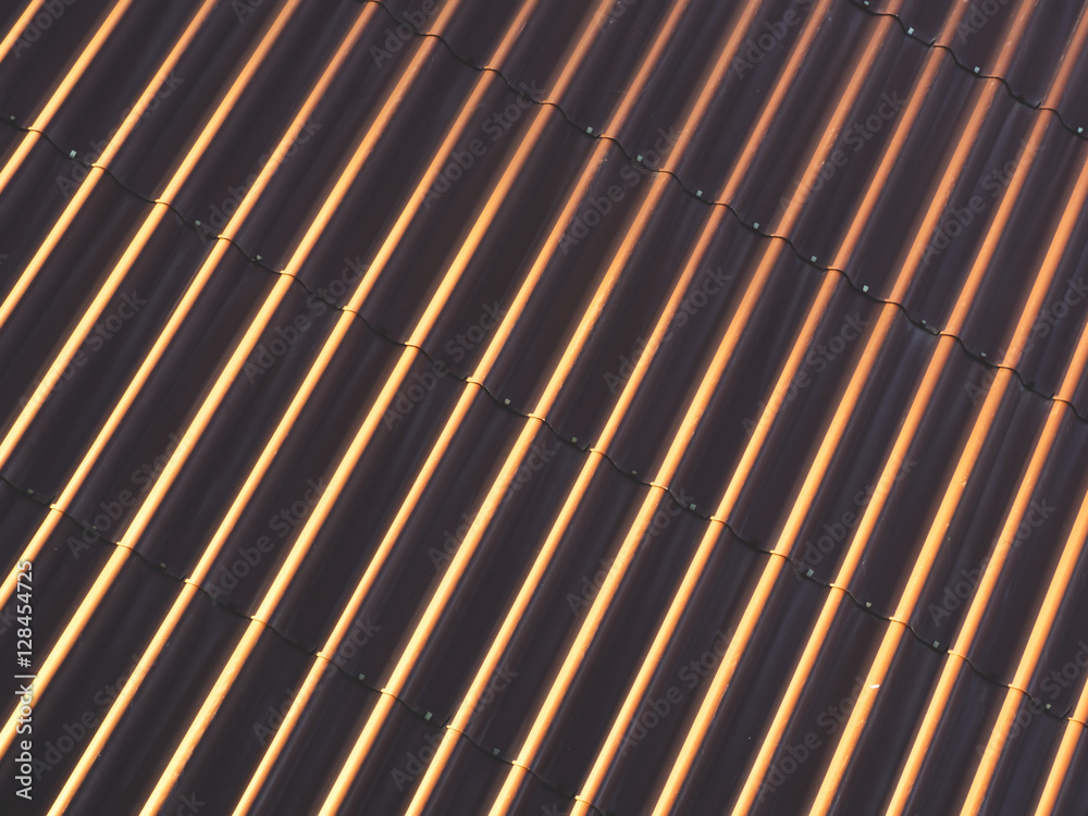 roof top surface in evening. roof top surface in evening.