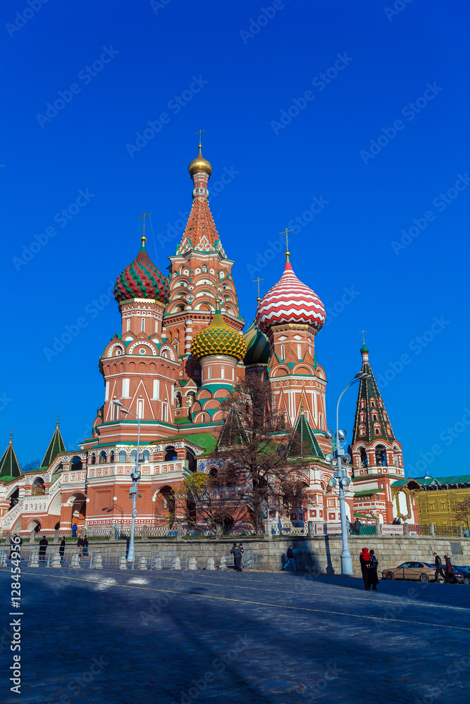 Obraz premium Saint Basil's Cathedral in the Red Square, Moscow, Russia