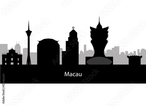 Obraz na płótnie Macau skyline city w salonie