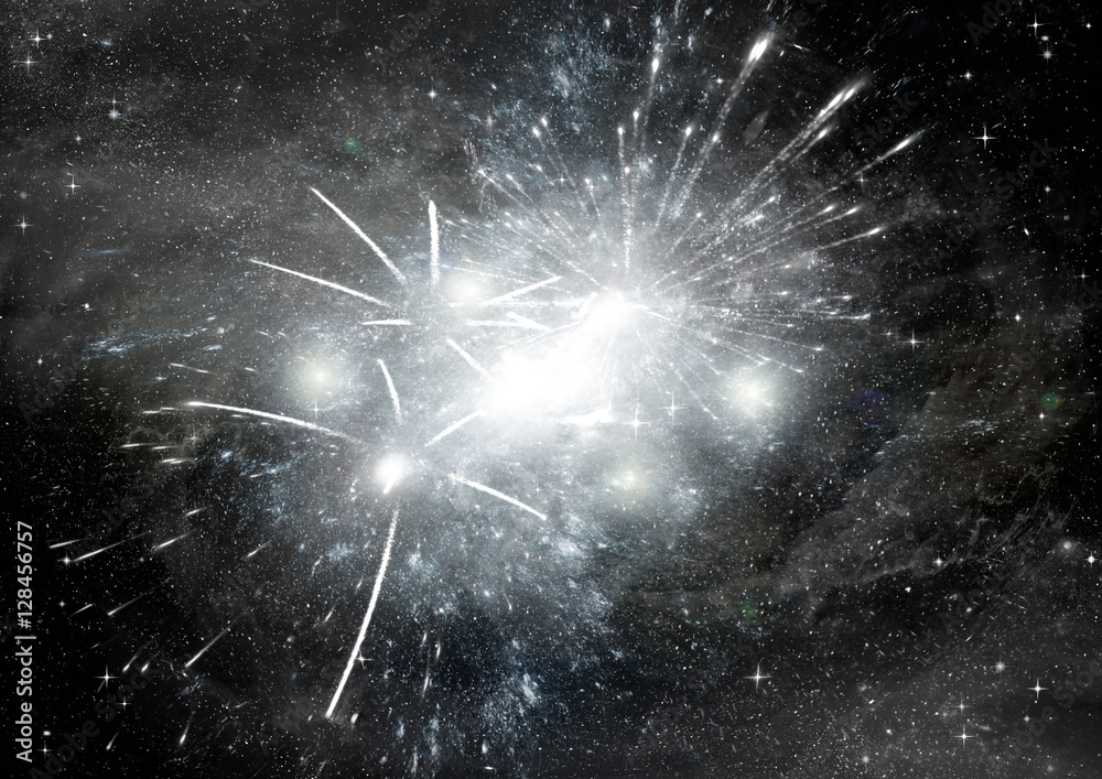Obraz premium galaxy in a free space