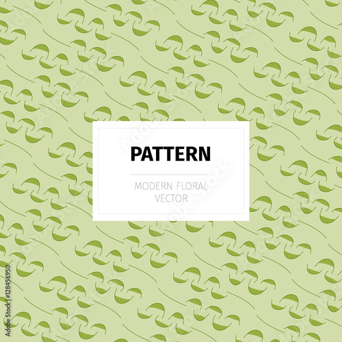 Stylish and modern vector pattern in a trendy floral motive for decoration products and packaging.