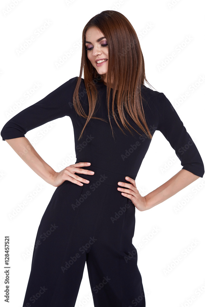 Fashion style woman perfect body shape brunette hair wear Fashion style woman perfect body shape brunette hair wear